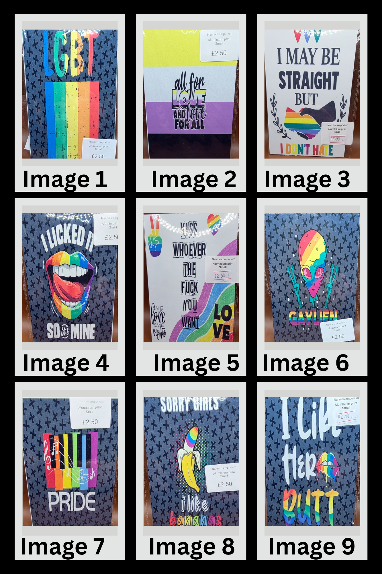 4” x 6” Aluminium Pictures (Pride)