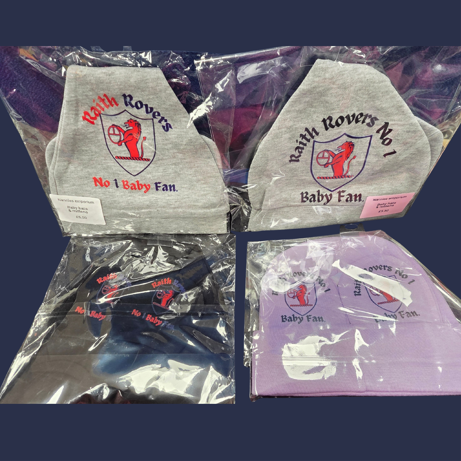 Personalised Baby Hat & Mittens.