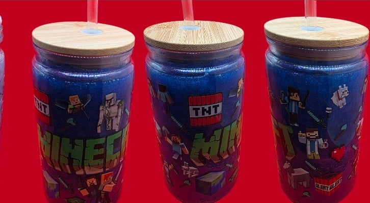 16oz Glitter/Lava/Mica Snowglobe Tumblers.