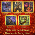 Anne Stokes Canvases.