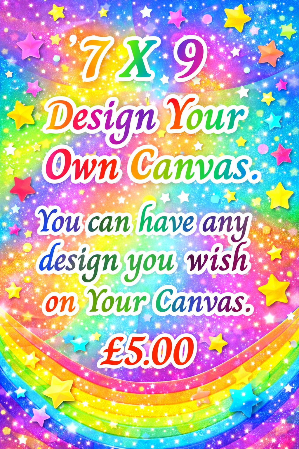 7” x 9” Design Your Own Canvas Board.