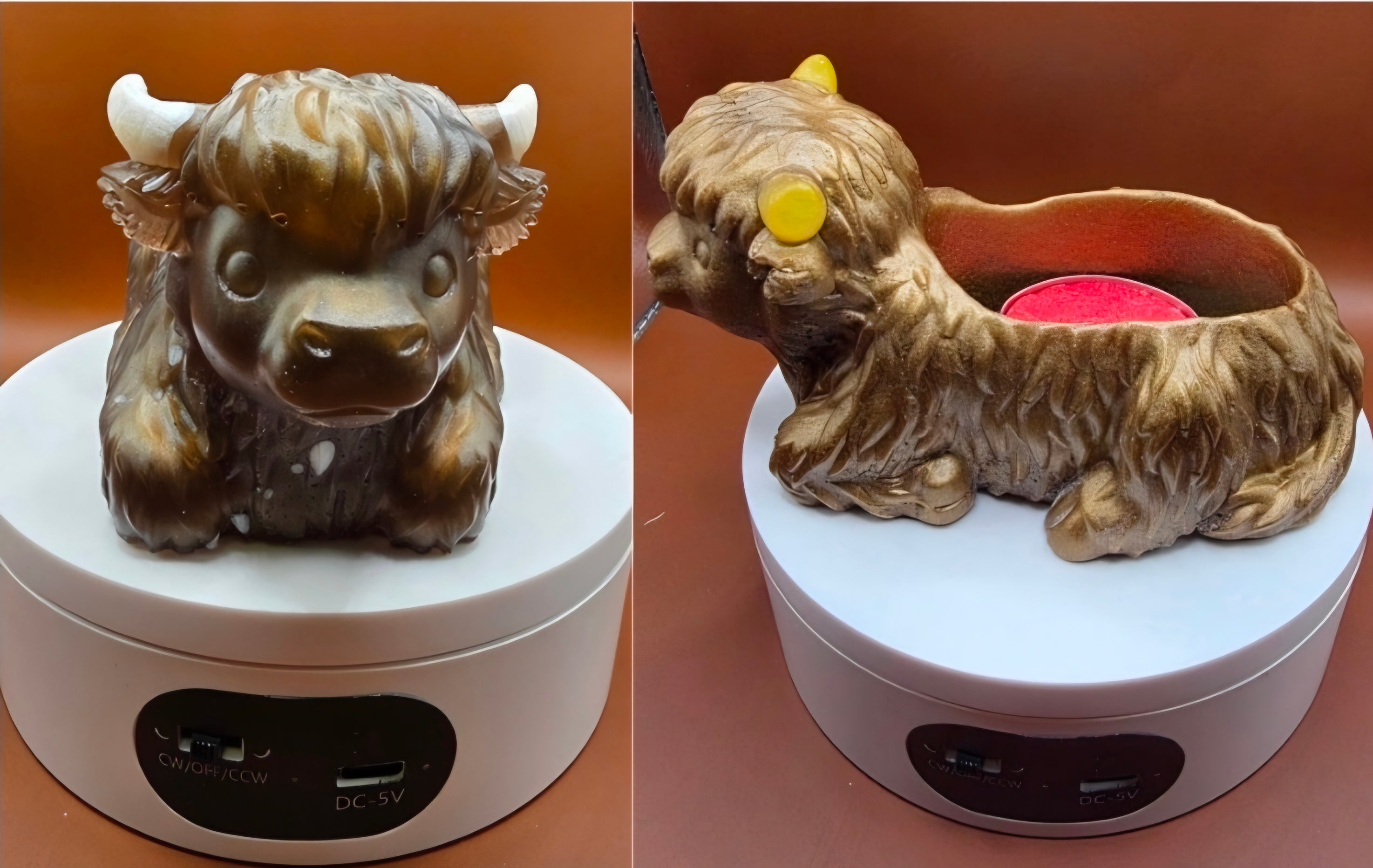 Resin Highland Cows.