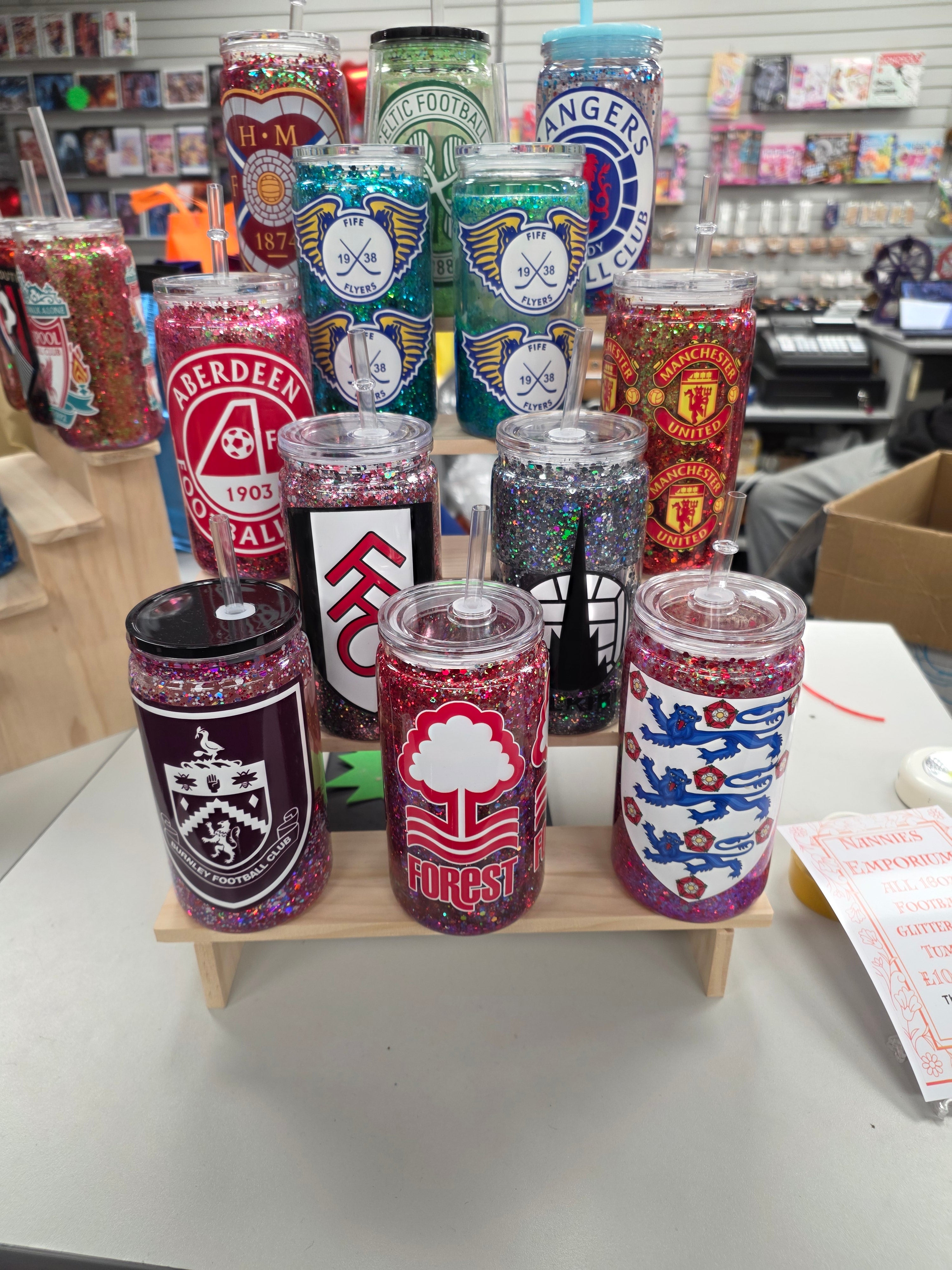 Glitter Snowglobe 16oz Tumblers