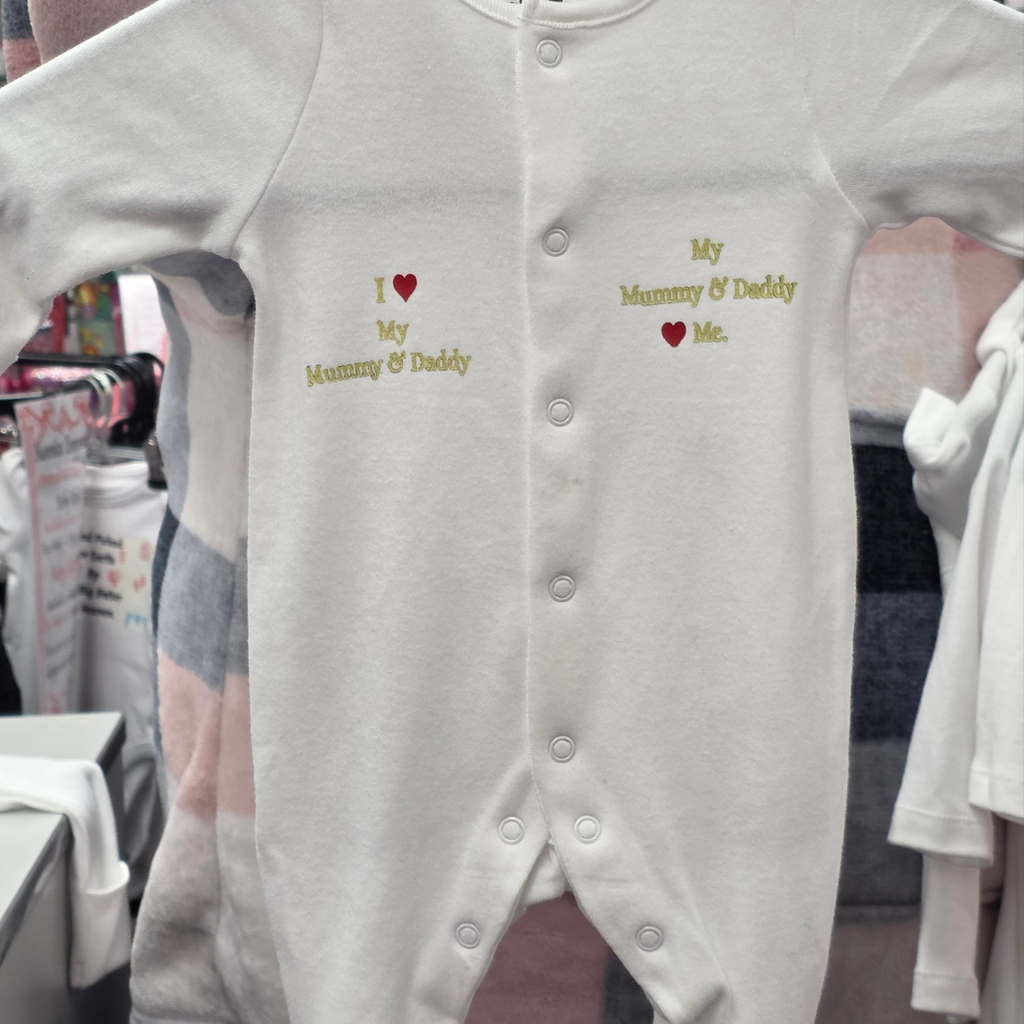 Personalised Baby SleepSuits.