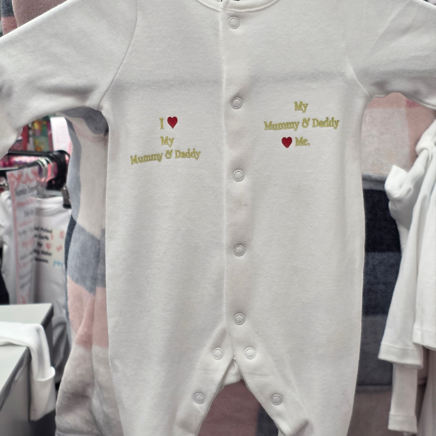Personalised Baby SleepSuits.