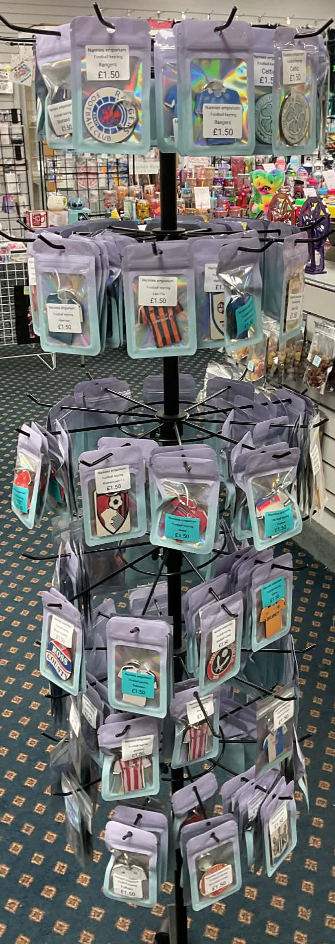 Football Team Keyrings.