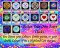 Design Your Own Resin Wall Clocks. (Large)