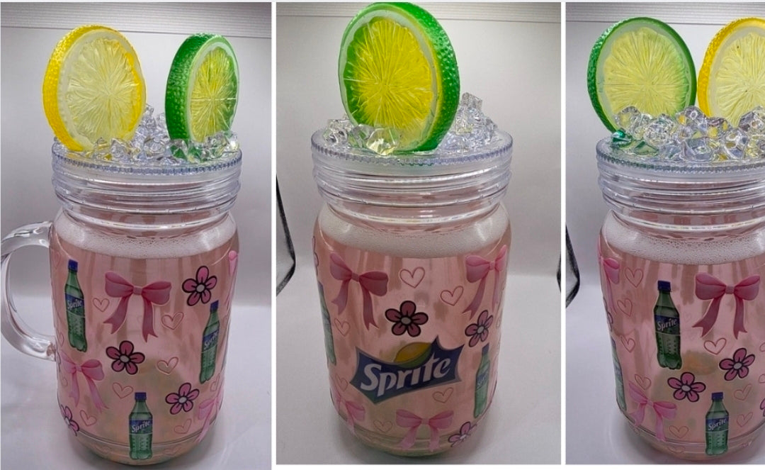 20oz Mason Jars Soda.