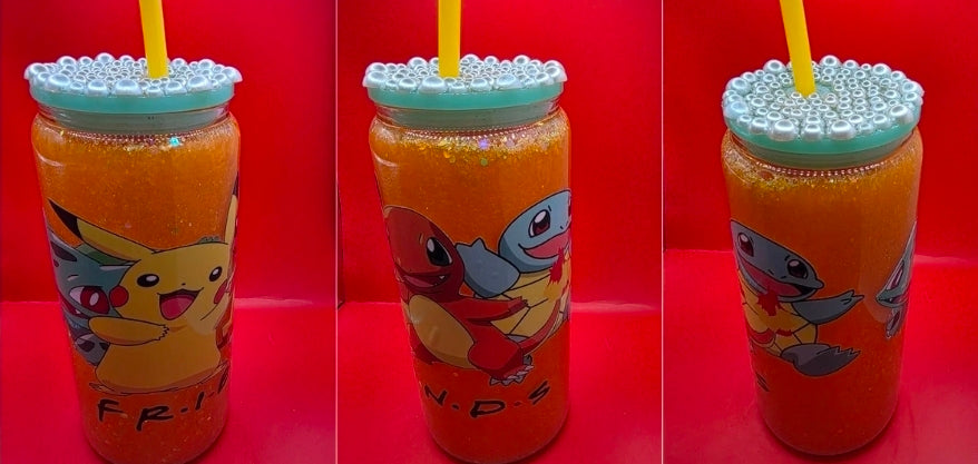 16oz Glitter/Lava/Mica Snowglobe Tumblers.